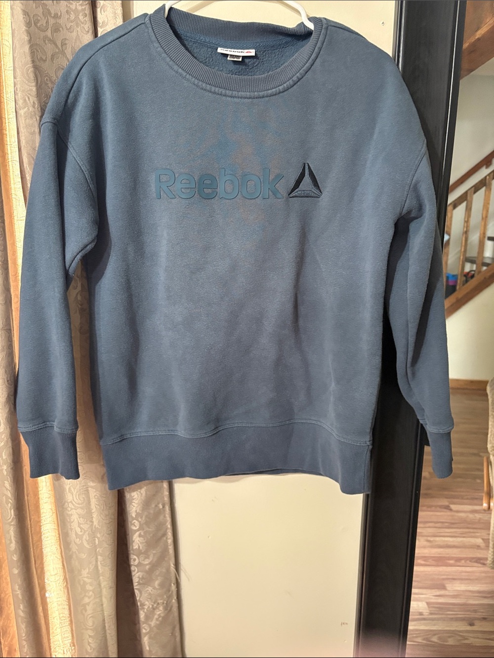 Reebok Women's Crewneck Sweatshirt in Dusty Blue-